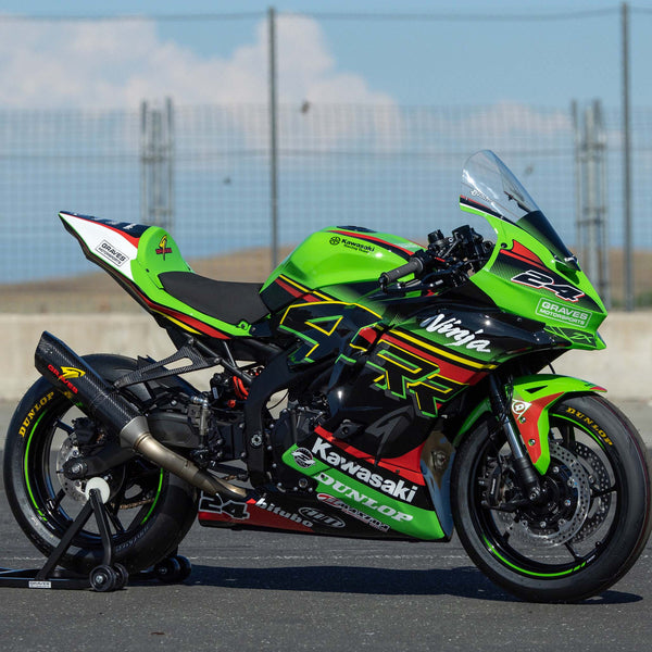 Graves Motorsports Kawasaki WORKS2 ZX-4RR ZX-4R Carbon Full Exhaust System