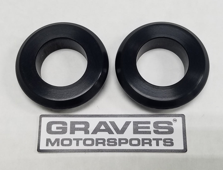 Graves Motorsports WORKS Kawasaki Ninja 400 + Ninja 500 Front Wheel Captive Spacers Kit