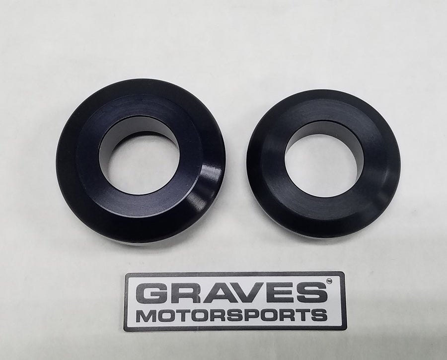 Graves Motorsports WORKS Kawasaki Ninja 400 + Ninja 500 Rear Wheel Captive Spacers Kit