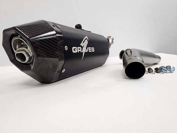 Graves Motorsports Honda CRF450RL / L / X Full Exhaust Aluminum - Black
