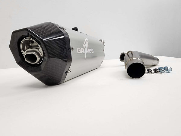 Graves Motorsports Honda CRF450RL / L / X Full Exhaust Aluminum - Silver