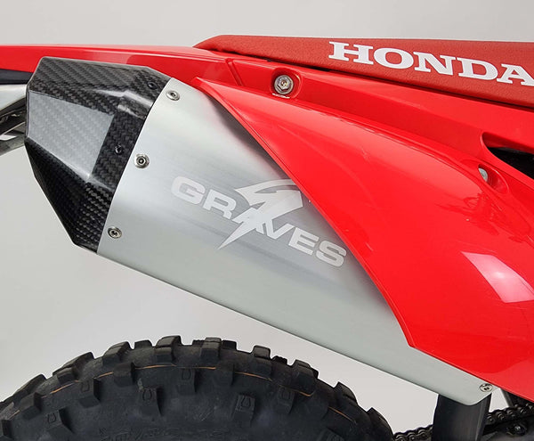Graves Motorsports Honda CRF450RL / L / X Full Exhaust Aluminum - Silver