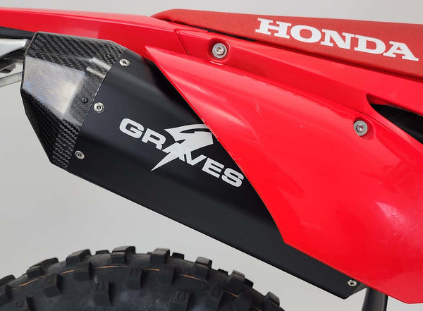Graves Motorsports Honda CRF450RL / L / X Full Exhaust Aluminum - Black