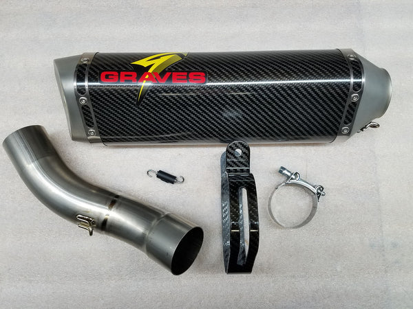 Graves Motorsports Kawasaki ZH2 Cat Eliminator Exhaust System