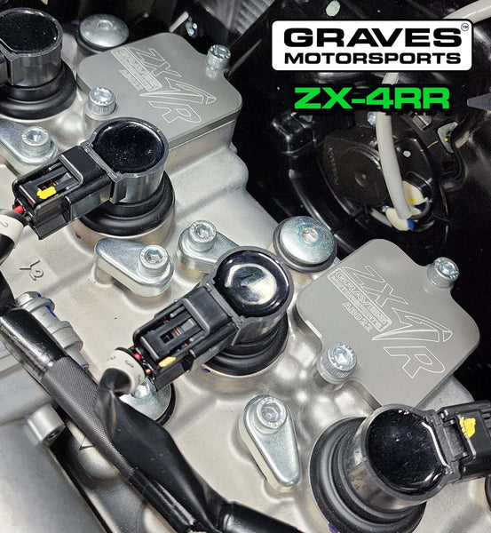 Graves Motorsports Kawasaki Ninja ZX4-RR / ZX6-R / ZX-10R  Smog Block Off Plates