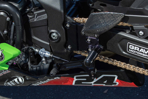 Graves Motorsports Kawasaki ZX-4RR / ZX-4R Adjustable Rearsets