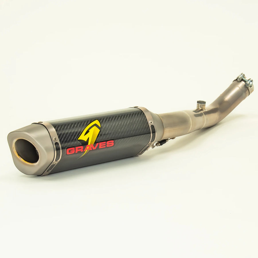 Graves Motorsports Kawasaki ZX10r Carbon WORKS Cat Eliminator Exhaust