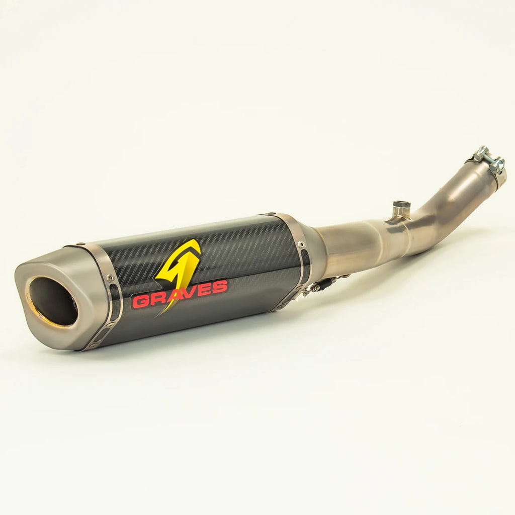 Graves Motorsports Kawasaki ZX10r Carbon WORKS Cat Eliminator Exhaust