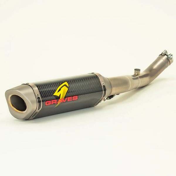 Graves Motorsports Kawasaki ZX10r Carbon WORKS Cat Eliminator Exhaust