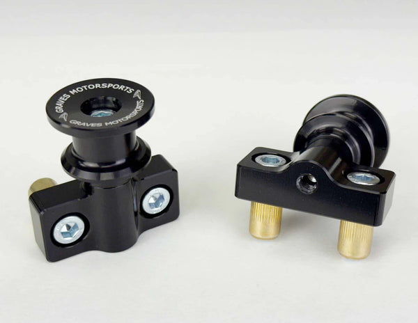 Graves Motorsports Universal Motorcycle Swingarm Spool Adapter Mounts