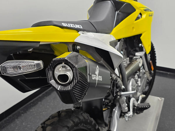 Graves Motorsports Suzuki DR-Z4S / DR-Z4SM Aluminum  Black - Cat-Back  Exhaust