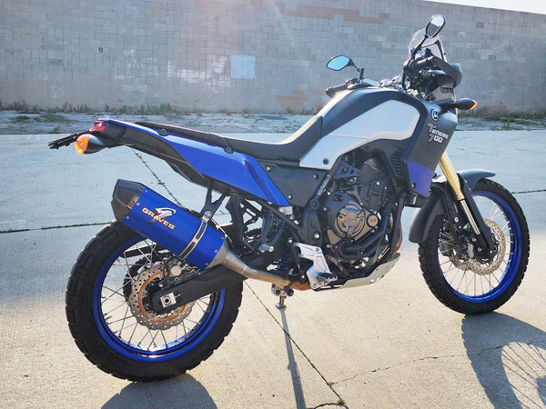 Graves Motorsports Yamaha Tenere 700 BLUE Cat-Back Exhaust System