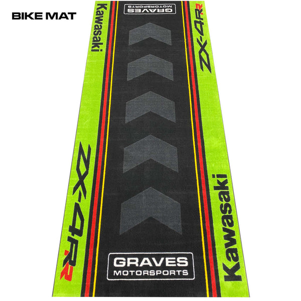 Graves Kawasaki ZX-4RR Bike Mat - Green