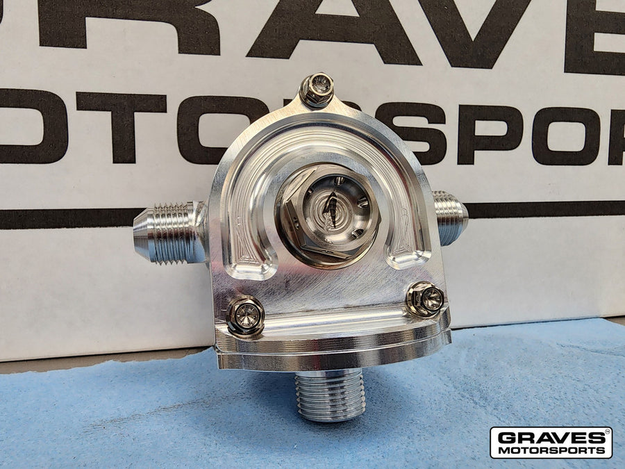 Graves Motorsports Kawasaki ZX-4RR ZX-4R Oil Adapter Mount
