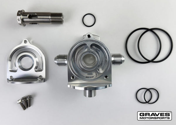 Graves Motorsports Kawasaki ZX-4RR ZX-4R Oil Adapter Mount