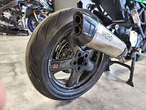 Kawasaki H2 SE SX Vandemon Titanium Exhaust System 2018-26
