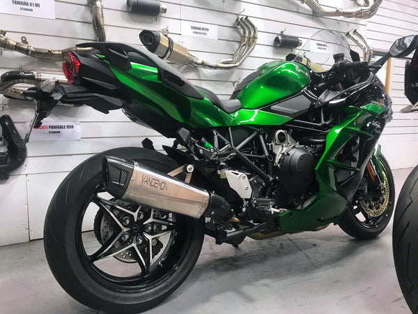 Kawasaki H2 SE SX Vandemon Titanium Exhaust System 2018-26