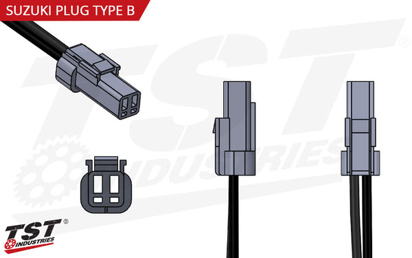 TST Y-Style Signal Harness Splitter for Suzuki Type B Plugs