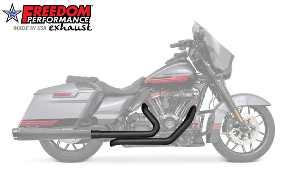 Freedom Performance HARLEY TOURING RIGHT SIDE TUCK & UNDER TRUE-DUAL HEADERS Fits '95-Present
