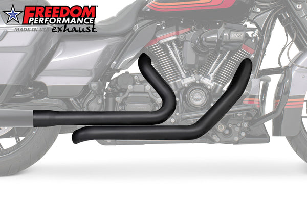 Freedom Performance HARLEY TOURING RIGHT SIDE TUCK & UNDER TRUE-DUAL HEADERS Fits '95-Present