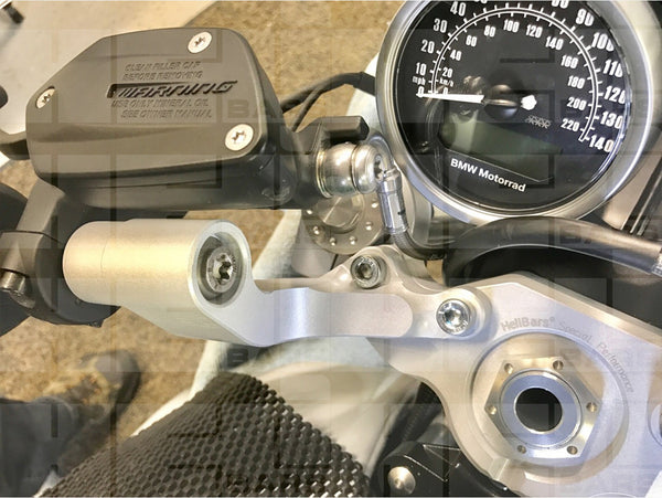 HeliBars BMW RnineT Racer Tour Performance Replacement Triple Clamp and Risers for