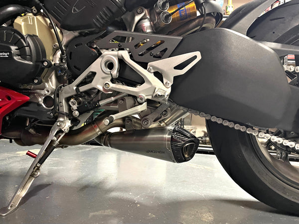 Ducati Panigale & Streetfighter V4/ V4S Vandemon All Titanium Slip-On 2018-24