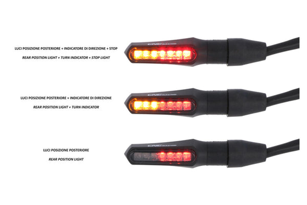 CNC RACING | Turn indicator Task + rear position and stop light Led Approved