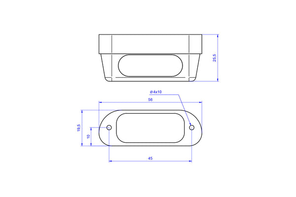CNC RACING | License plate light led PRO - aluminum