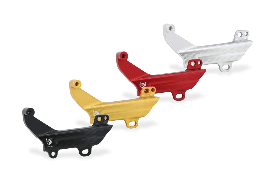 CNC RACING | Brake lines cover with fluid tank bracket Ducati