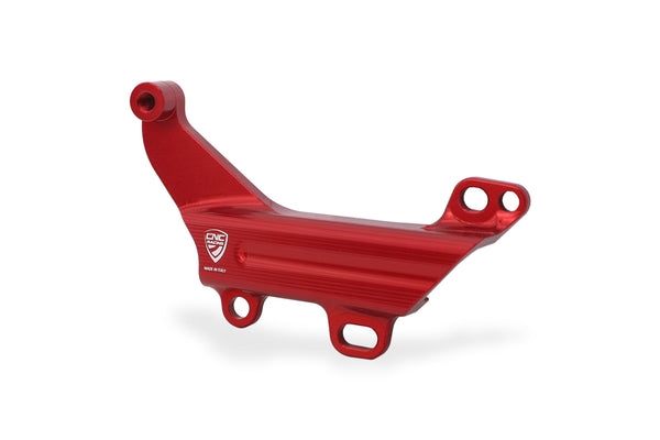 CNC RACING | Brake lines cover with fluid tank bracket Ducati