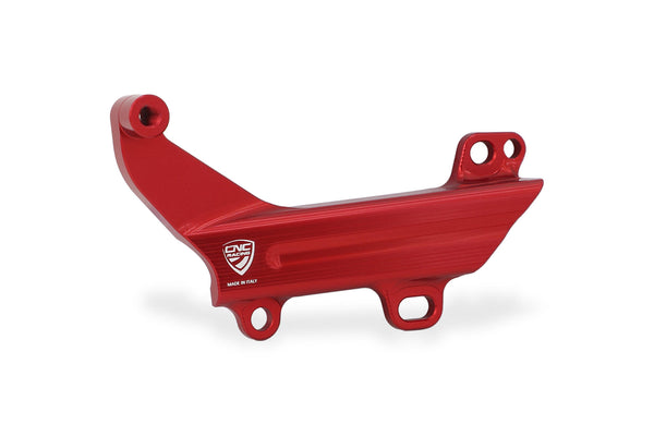 CNC RACING | Brake lines cover with fluid tank bracket Ducati