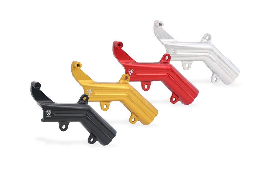 CNC RACING | Brake lines cover with fluid tank bracket Ducati