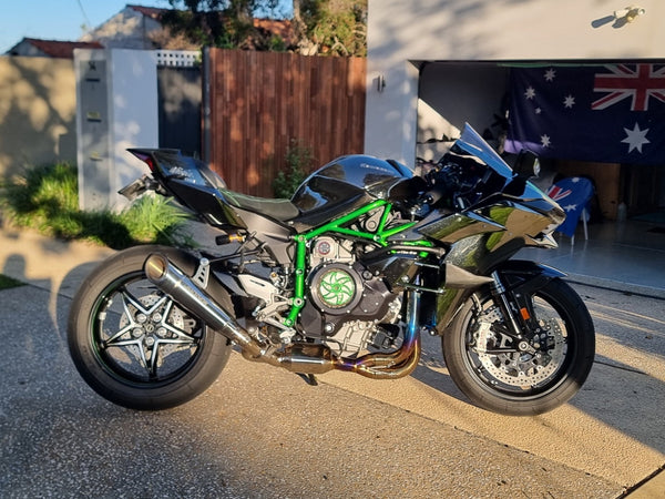 Kawasaki Ninja H2 Vandemon Bimodal Stealth Titanium Exhaust System