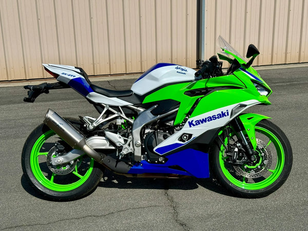 Graves Motorsports Kawasaki ZX-4RR ZX-4R Cat-Back Slip-on Titanium Exhaust