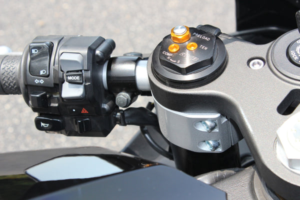 HeliBars Yamaha YZF R1 2004-2008 (-TS09127-KB) TracStar Handlebar Risers