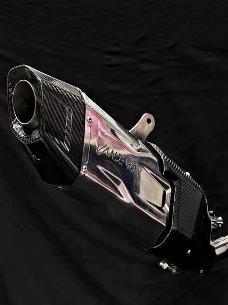 Kawasaki H2 SE SX Vandemon Bimodal Stealth Titanium Exhaust System 2018-2026