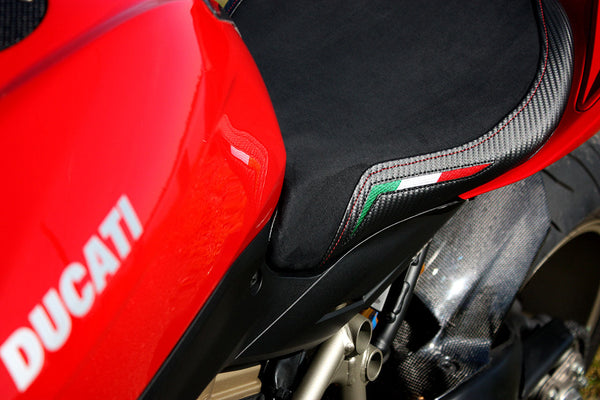 Ducati | Streetfighter 09-15 | Team Italia Suede | Rider Seat Cover