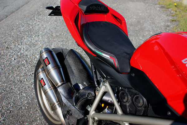 Ducati | Streetfighter 09-15 | Team Italia Suede | Rider Seat Cover