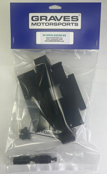 Graves Motorsports Kawasaki ZX-6R Seat + Battery + Ecu Mounting Tray (2024 +)