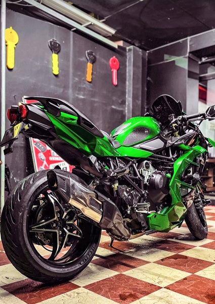 Kawasaki H2 SE SX Vandemon Bimodal Stealth Titanium Exhaust System 2018-2026