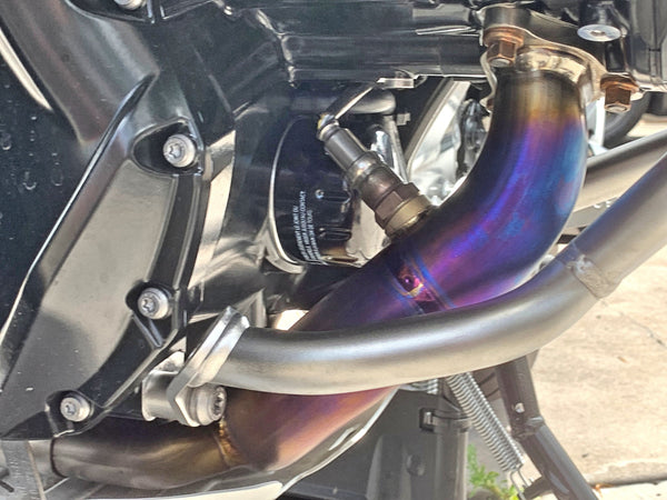 BMW R1250GS & GSA Titanium Exhaust System with OEM Valve Function.