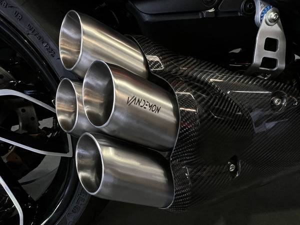 Ducati Diavel V4 Stealth Bimodal Quattro Titanium Exhaust System 2023-2026