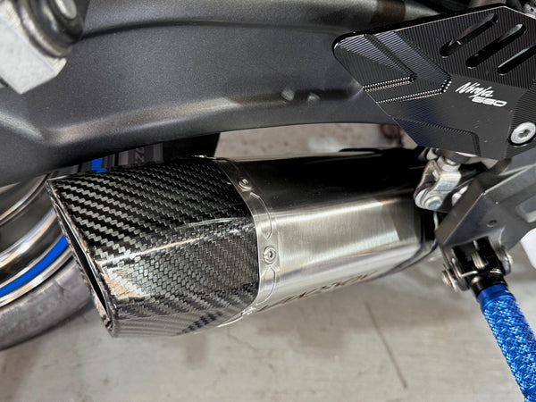 Kawasaki Ninja 650 / Z650 Vandemon Stainless Steel Exhaust System 2017-2026