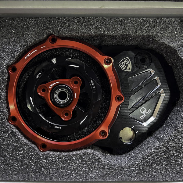 CNC RACING | Clear cover oil bath clutch Ducati - Pramac Racing Limited Edition