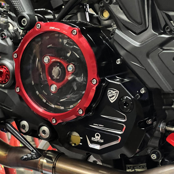 CNC RACING | Clear cover oil bath clutch Ducati - Pramac Racing Limited Edition