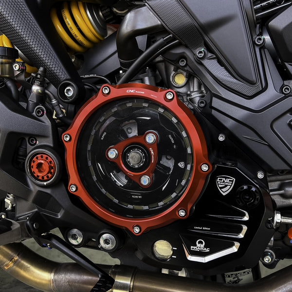 CNC RACING | Clear cover oil bath clutch Ducati - Pramac Racing Limited Edition