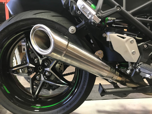 Kawasaki H2 SE SX Vandemon All Titanium H2R Slip-On 2018-26
