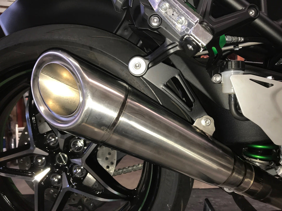 Kawasaki H2 SE SX Vandemon Titanium Exhaust & H2R Titanium Muffler 2018-26