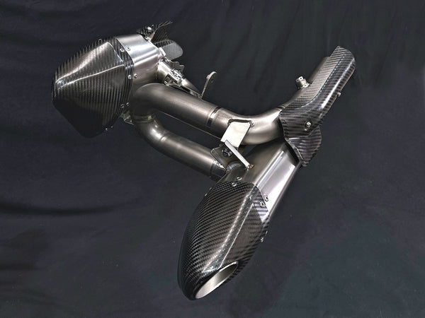 Triumph Rocket 3R, GT and Storm Titanium Slip-On Mufflers 2019-2026