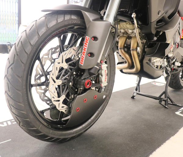 CNC RACING | GP Ducts EVO – Glossy Carbon Brake Cooling System – Ducati Multistrada V4 MY2025